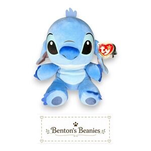Stitch Disney Ty Beanie Buddy | Experiment 626 💙 | Mint Heart Tag ⭐